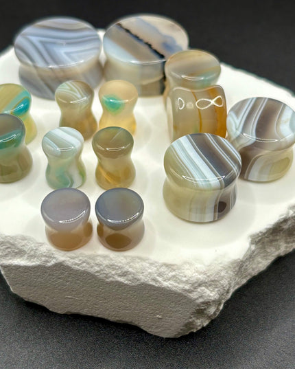 Agate Stone Plugs - EC Plugs