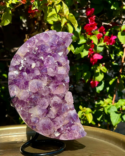 Amethyst Moon on Stand