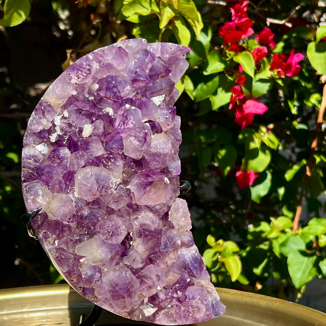 Amethyst Moon on Stand