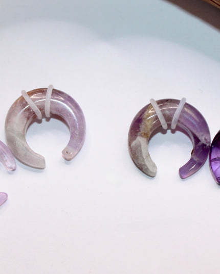 Amethyst pincher gauges pair
