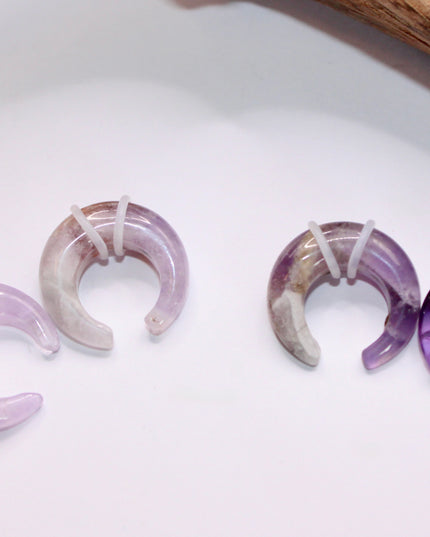 Amethyst pincher gauges pair