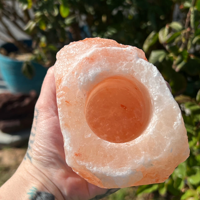 Himalayan Salt Candle Holder - EC Plugs