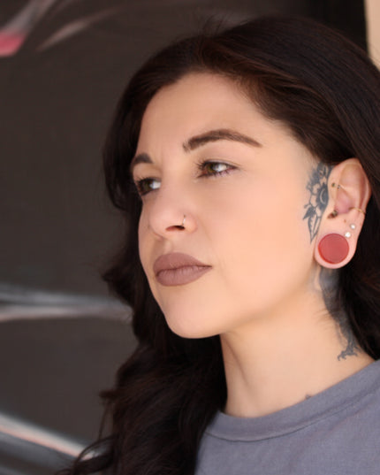 Cat Eye Plugs - Red Gauges - EC Plugs