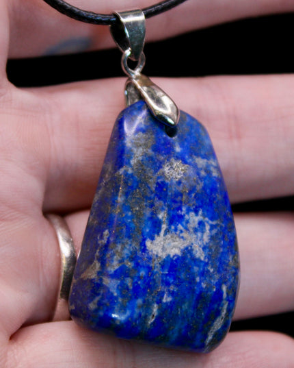 Lapis Lazuli Necklace – Natural Blue Gemstone Pendant - EC Plugs