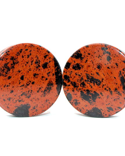 Mahogany Obsidian Stone Plugs Pair - EC Plugs