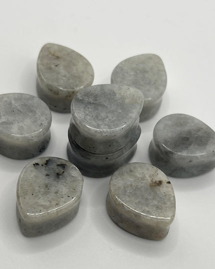 Moonstone Tear Drop Plugs - Gauges 7/8in 22mm