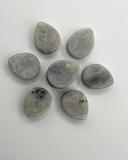 Moonstone Tear Drop Plugs - Gauges 7/8in 22mm