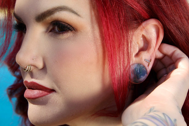 Moss Agate Plugs - "A" Grade - EC Plugs