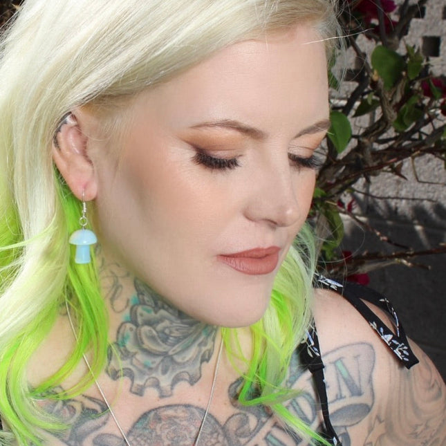 Mushroom Stone Earrings - EC Plugs