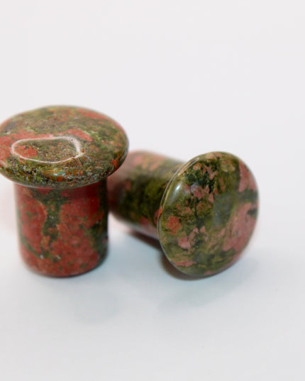 Unakite single flare plugs