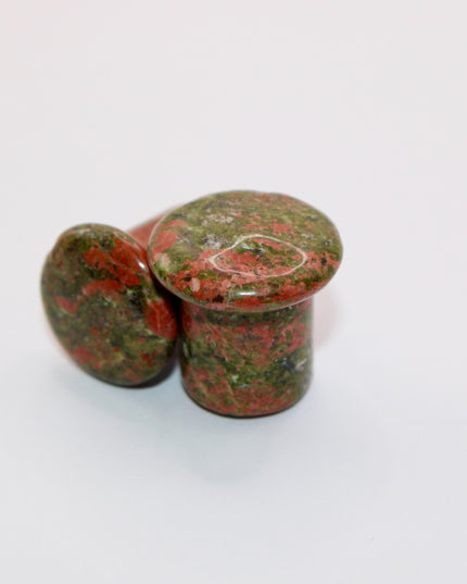 Unakite single flare plugs