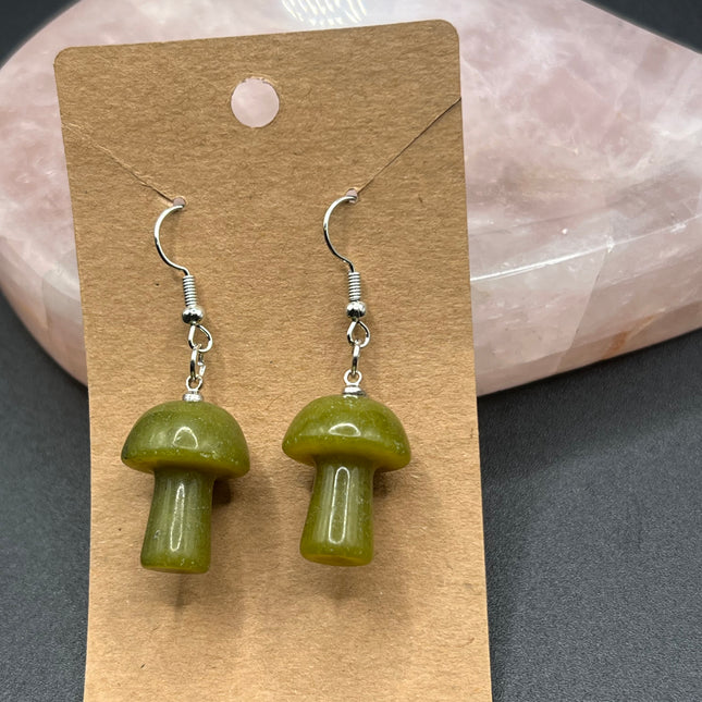 gem mushroom earring