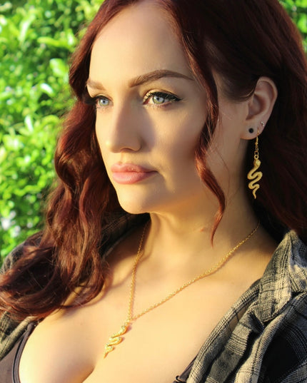 Gold Snake Necklace - EC Plugs