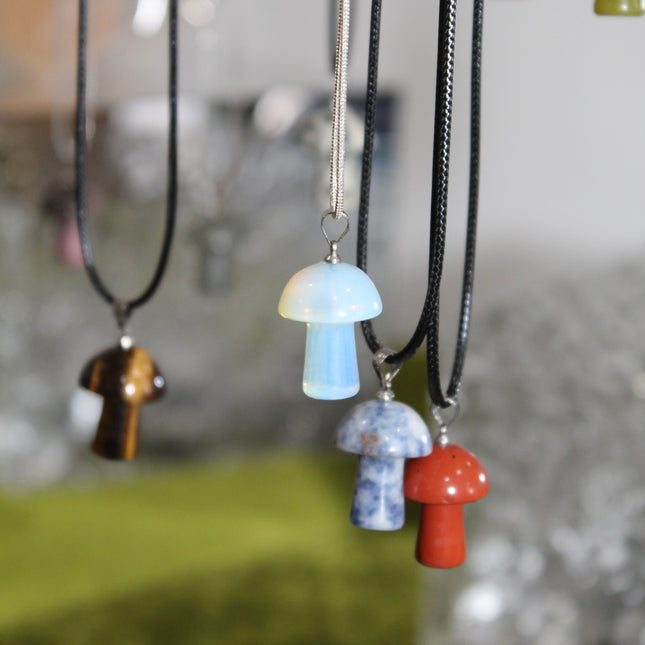 Mushroom Stone Earrings - EC Plugs