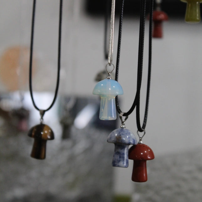 Mushroom Stone Earrings - EC Plugs