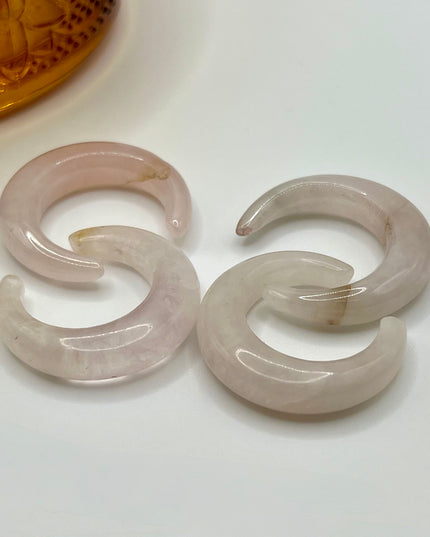 Rose Quartz Pinchers - EC Plugs