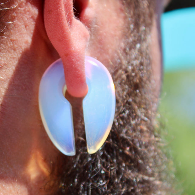 OPALITE KEYHOLE EAR HANGERS - EC Plugs