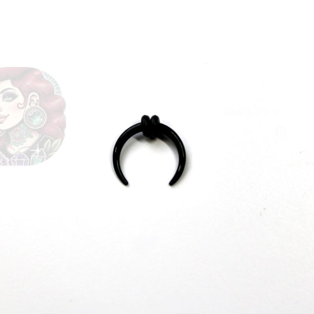 Acrylic Black Septum Pinchers – Lightweight Black Acrylic Pinchers in 1.6mm–10mm Sizes, Sold Individually