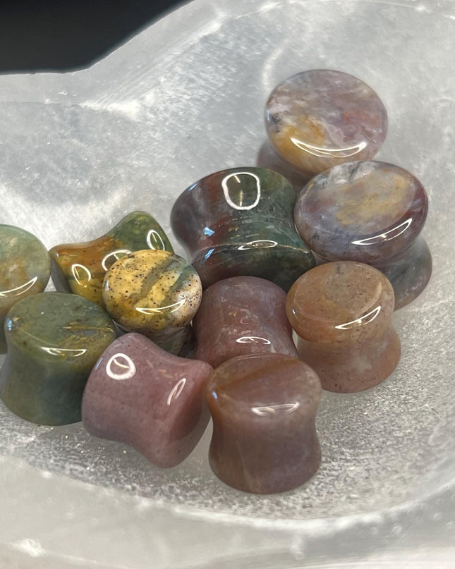 Agate Gauges “rainbow” multi colored