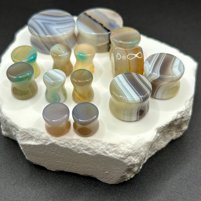 Agate Stone Plugs - EC Plugs