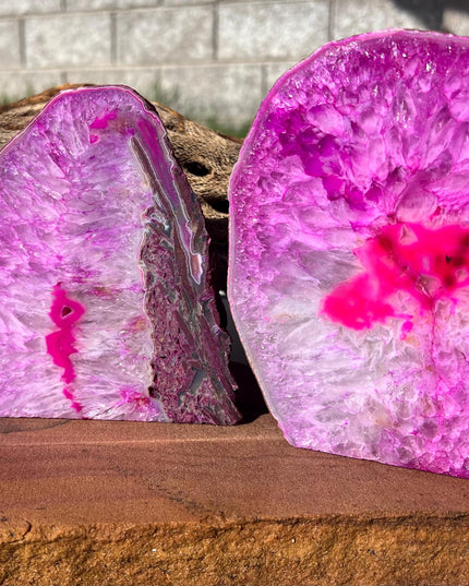 Agate table lamp, unique textures and colors! Light/cord included