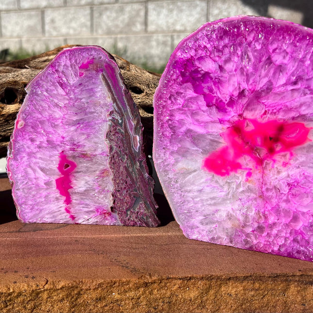 Agate table lamp, unique textures and colors! Light/cord included