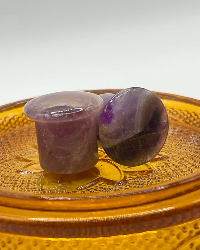Amethyst Single Flare Plugs - EC Plugs