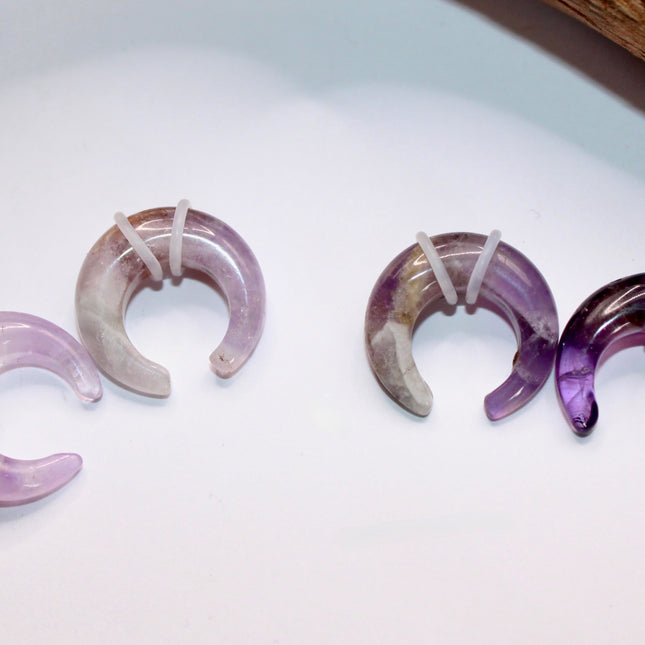 Amethyst pincher gauges pair