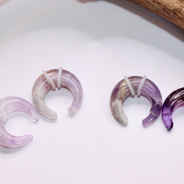Amethyst pincher gauges pair