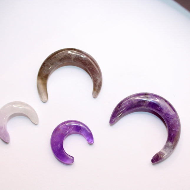 Amethyst septum stone gauge