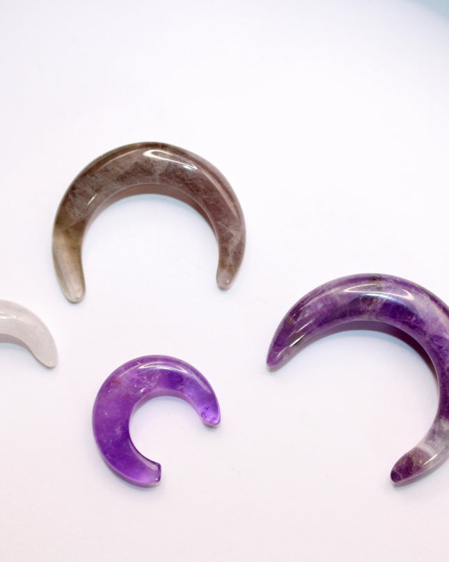 Amethyst septum stone gauge