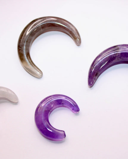 Amethyst septum stone gauge