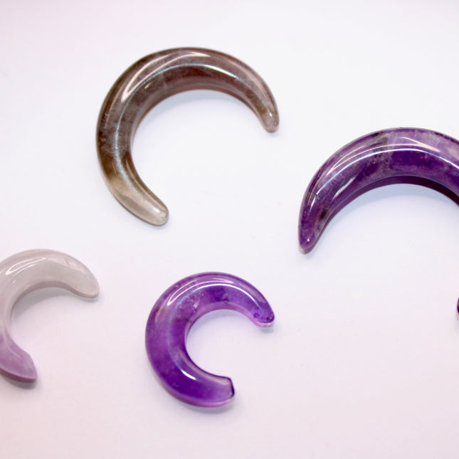 Amethyst septum stone gauge
