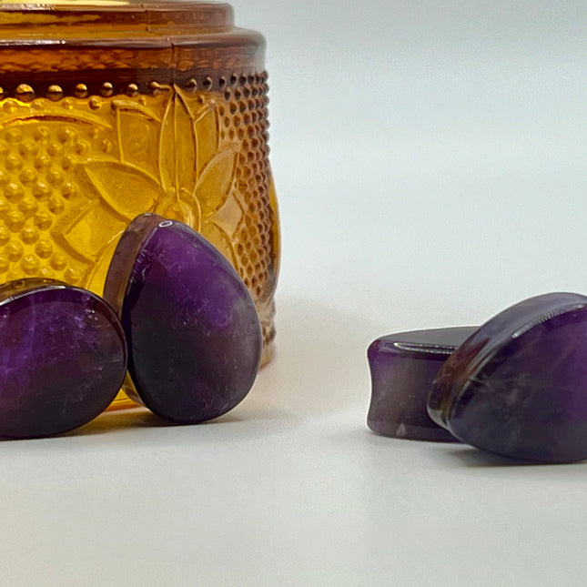 Amethyst Gauges Tear Drop - EC Plugs