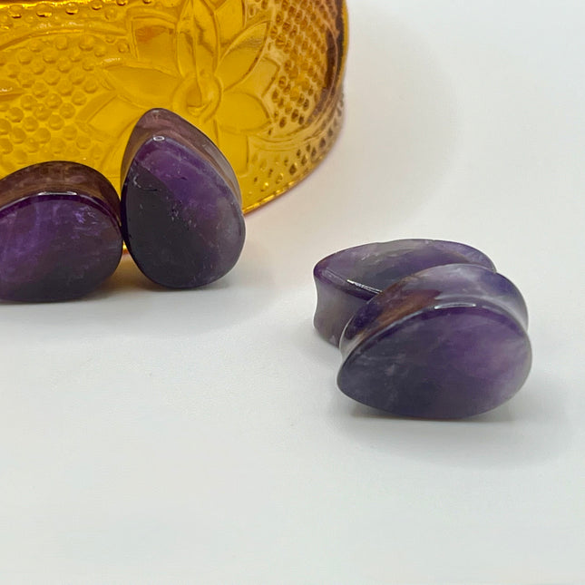 Amethyst Gauges Tear Drop - EC Plugs