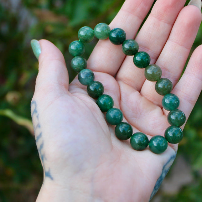Aventurine Green Stone Bracelet