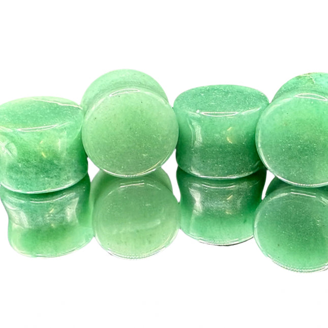 Aventurine Double Flare Gauges