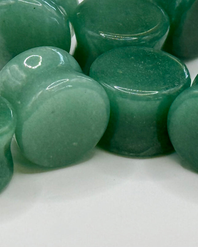 Aventurine double flare plug