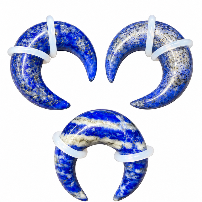 Lapis Septum Gauge – Natural Stone Jewelry