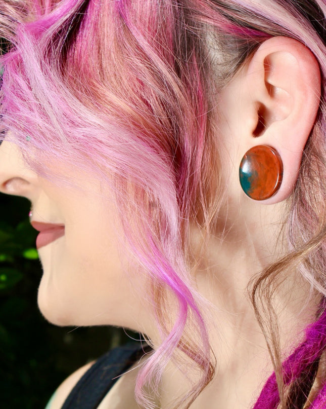 Bloodstone gauges ear plugs stretch ears