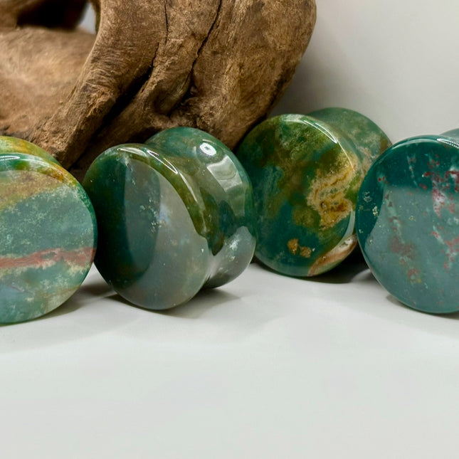 Bloodstone gauges ear plugs stretch ears