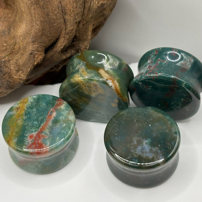 Bloodstone gauges ear plugs stretch ears