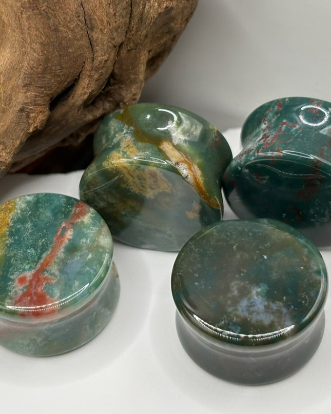 Bloodstone gauges ear plugs stretch ears