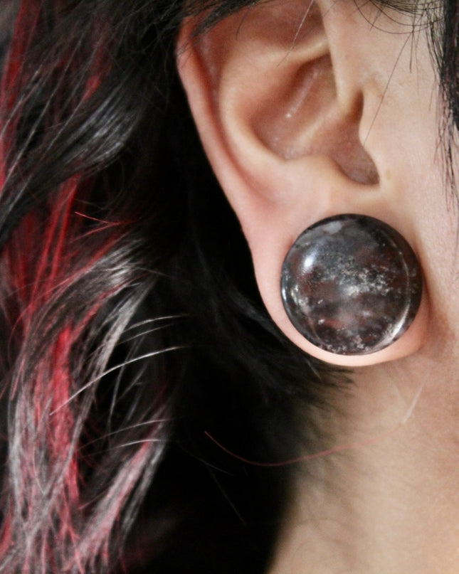 Brecciated Jasper Double Flare EC Plugs and Gems