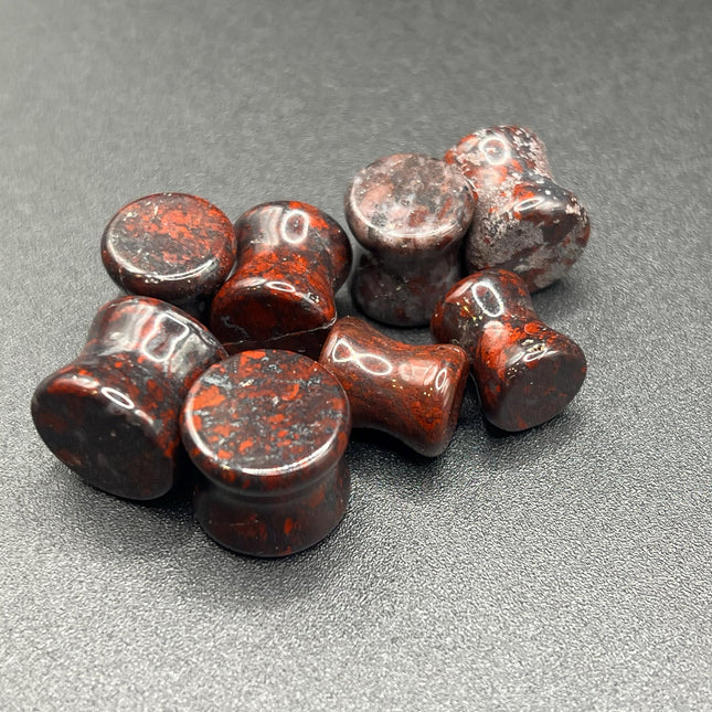 Brecciated Jasper Plugs ~ Double Flare
