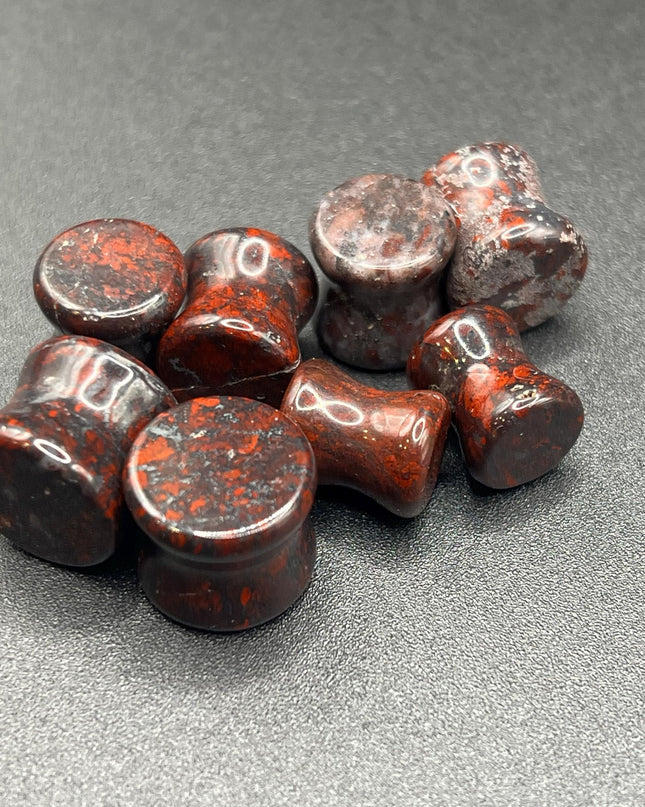 Brecciated Jasper Plugs ~ Double Flare