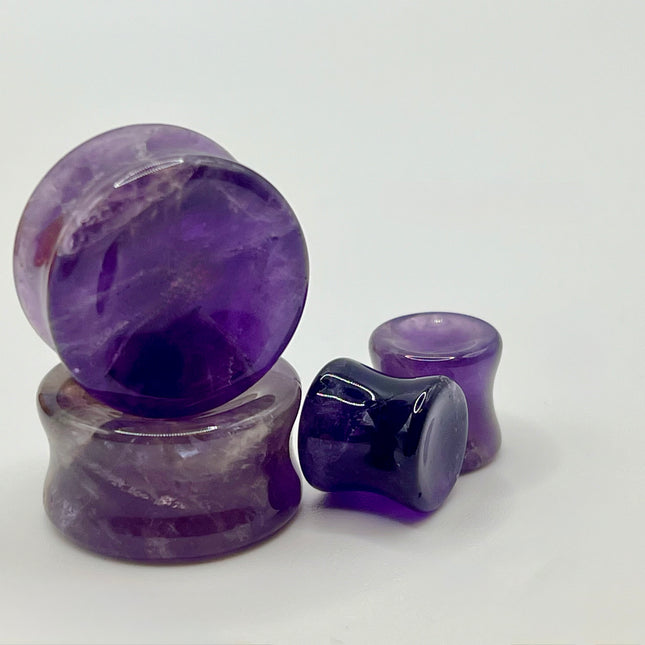 Amethyst Double Flare Plugs - EC Plugs