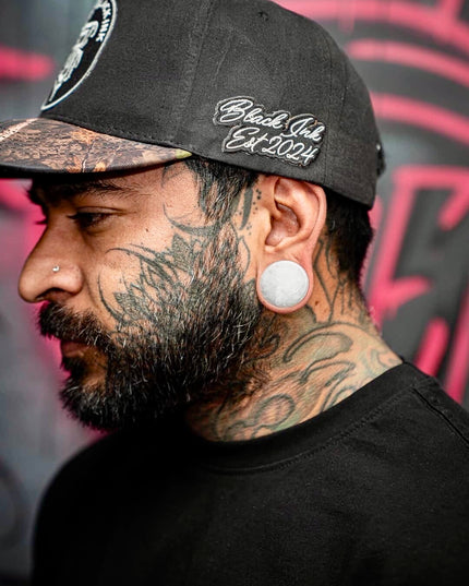 white quartz double flare gauges