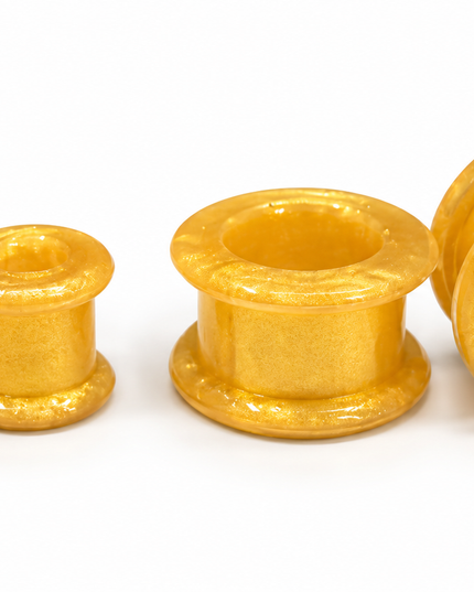 Copper-Gold Premium Skin-Friendly Silicone Tunnels for Stretched Ears