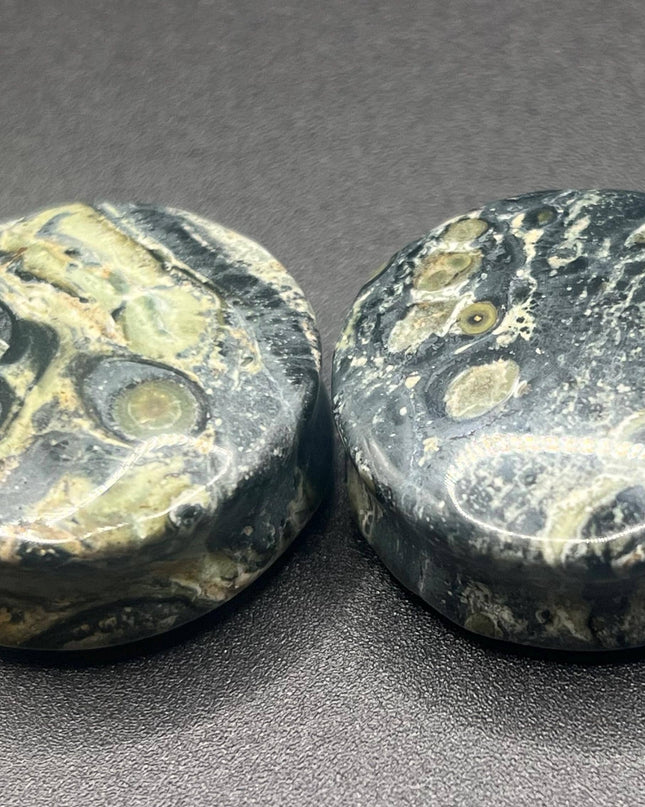 Green Eye Jasper Plugs - Gauges
